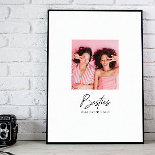 Besties Script Foto Best Friends Herzlich Willkomm Poster