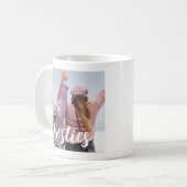 Besties Script Friends Keepsake Photo Kaffeetasse (Vorderseite Links)