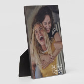 Besties Script Overlay Friendship Foto Fotoplatte (Seite)