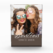 "Besties Since" Script Chic Fotoblock (Vorderseite)