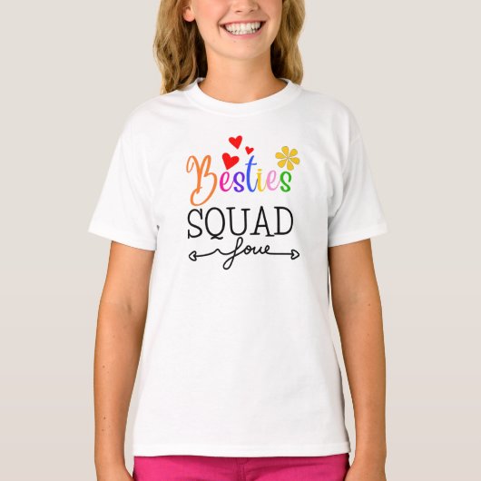 Besties squad, Best friend tee, Friendship, BESTE T-Shirt (Vorderseite)