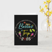 Besties Trip 2025 Erinnerungen Girl Tour Freunde d Karte (Gelbe Blume)