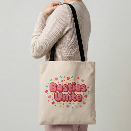 Besties Unite Friendship Tote Bag Best Friend Gift Tasche