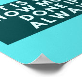 Bestimmen Sie, dass Sie sich nie täuschen - Thomas Poster (Ecke)