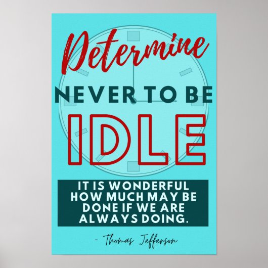 Bestimmen Sie, dass Sie sich nie täuschen - Thomas Poster (Vorne)