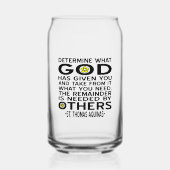 Bestimmen Sie, was Gott Ihnen Aquinas Zitat gegebe Dosenglas (Vorderseite)