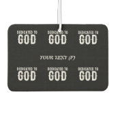 BESTIMMT AUF COOLEN, KUNDENBEWEGLICHEN WEISSEN TEX AUTOLUFTERFRISCHER (Vorderseite)