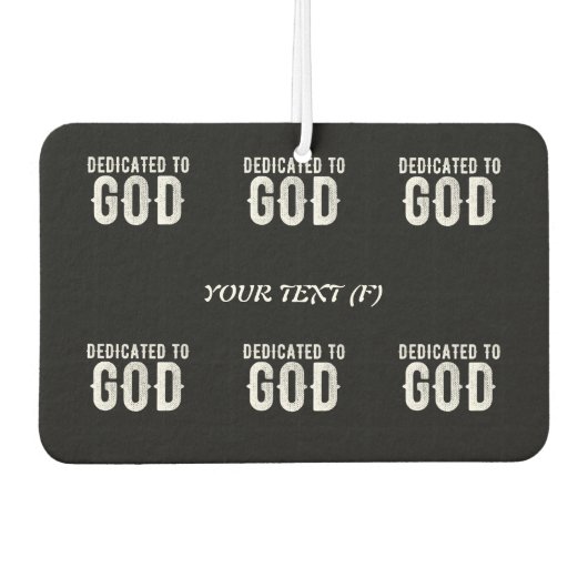 BESTIMMT AUF COOLEN, KUNDENBEWEGLICHEN WEISSEN TEX AUTOLUFTERFRISCHER (Vorderseite)