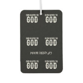 BESTIMMT AUF COOLEN, KUNDENBEWEGLICHEN WEISSEN TEX AUTOLUFTERFRISCHER (Vorderseite)