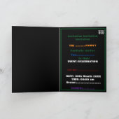 BESTIMMT AUF COOLEN, KUNDENBEWEGLICHEN WEISSEN TEX EINLADUNG (Innenseite)