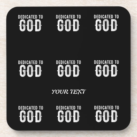 BESTIMMT AUF COOLEN, KUNDENBEWEGLICHEN WEISSEN TEX GETRÄNKEUNTERSETZER (Vorderseite)