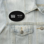 BESTIMMT AUF COOLEN, KUNDENBEWEGLICHEN WEISSEN TEX NAMENSSCHILD (Beispiel)