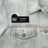 BESTIMMT AUF COOLEN, KUNDENBEWEGLICHEN WEISSEN TEX NAMENSSCHILD (Beispiel)