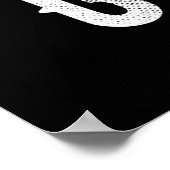 BESTIMMT AUF COOLEN, KUNDENBEWEGLICHEN WEISSEN TEX POSTER (Ecke)