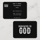 BESTIMMT AUF COOLEN, KUNDENBEWEGLICHEN WEISSEN TEX VISITENKARTE (Vorne/Hinten)