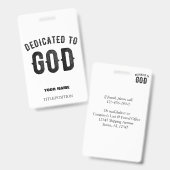 BESTIMMT AUF COOLEN KUNDENSCHWARZTEXT AUSWEIS (Vorder- & Rückseite)