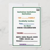 BESTIMMT AUF COOLEN KUNDENSCHWARZTEXT EINLADUNG (Vorderseite)