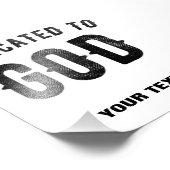 BESTIMMT AUF COOLEN KUNDENSCHWARZTEXT FOTODRUCK (Ecke)