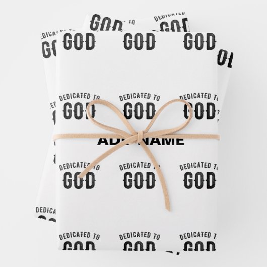 BESTIMMT AUF COOLEN KUNDENSCHWARZTEXT GESCHENKPAPIER SET (Beispiel)