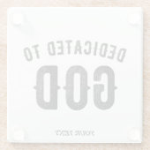 BESTIMMT AUF COOLEN KUNDENSCHWARZTEXT GLASUNTERSETZER (Rückseite)