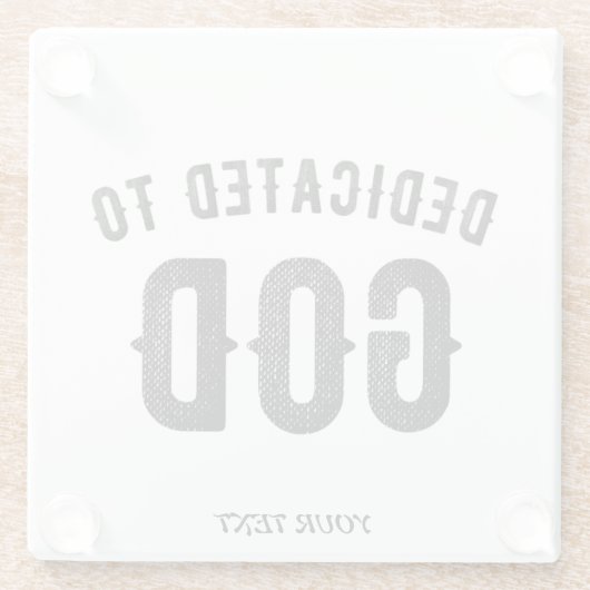 BESTIMMT AUF COOLEN KUNDENSCHWARZTEXT GLASUNTERSETZER (Rückseite)