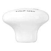 BESTIMMT AUF COOLEN KUNDENSCHWARZTEXT KERAMIKKNAUF (Seitenansicht)