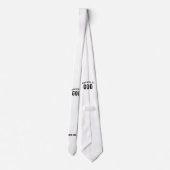 BESTIMMT AUF COOLEN KUNDENSCHWARZTEXT KRAWATTE (Rückseite)