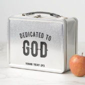 BESTIMMT AUF COOLEN KUNDENSCHWARZTEXT METALL BROTDOSE (Beispiel)