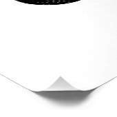 BESTIMMT AUF COOLEN KUNDENSCHWARZTEXT POSTER (Ecke)