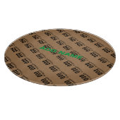 BESTIMMT AUF COOLEN KUNDENSCHWARZTEXT SCHNEIDEBRETT (Ecke)