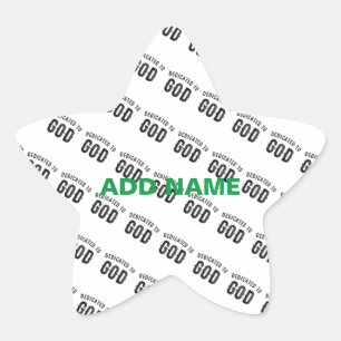 BESTIMMT AUF COOLEN KUNDENSCHWARZTEXT Stern-Aufkleber