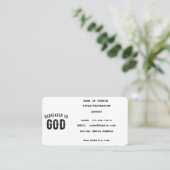 BESTIMMT AUF COOLEN KUNDENSCHWARZTEXT TELEFONNUMMERKARTE (Stehend Vorderseite)