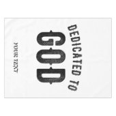 BESTIMMT AUF COOLEN KUNDENSCHWARZTEXT TISCHDECKE (Vorderseite (Horizontal))