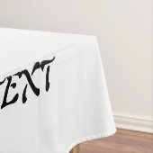 BESTIMMT AUF COOLEN KUNDENSCHWARZTEXT TISCHDECKE (Beispiel)