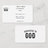 BESTIMMT AUF COOLEN KUNDENSCHWARZTEXT VISITENKARTE (Vorne/Hinten)