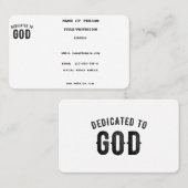 BESTIMMT AUF COOLEN KUNDENSCHWARZTEXT VISITENKARTE (Vorne/Hinten)