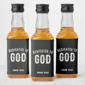 BESTIMMT AUF GOTT KUNSTBAR COOL WEISS TEXT ALKOHOLFLASCHENETIKETT (Flaschen)