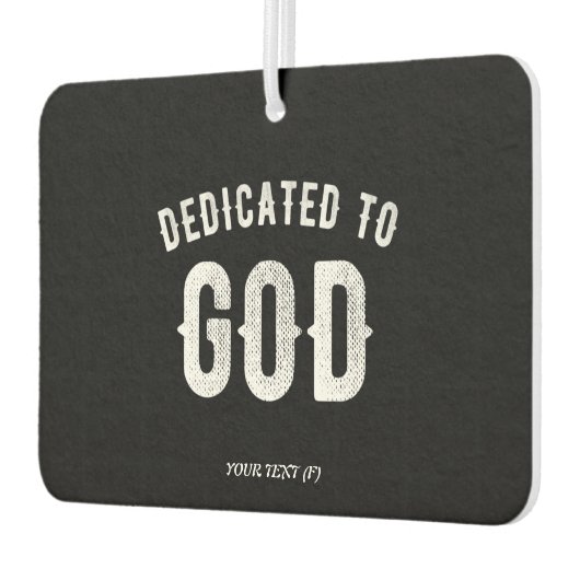 BESTIMMT AUF GOTT KUNSTBAR COOL WEISS TEXT AUTOLUFTERFRISCHER (Links)