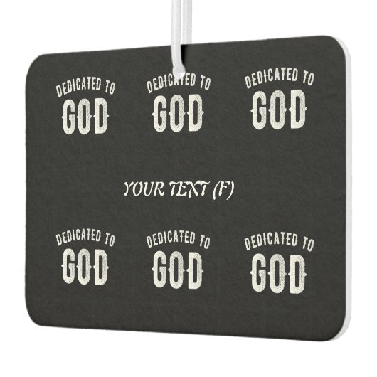 BESTIMMT AUF GOTT KUNSTBAR COOL WEISS TEXT AUTOLUFTERFRISCHER (Links)