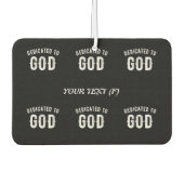 BESTIMMT AUF GOTT KUNSTBAR COOL WEISS TEXT AUTOLUFTERFRISCHER (Vorderseite)