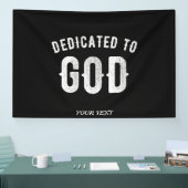 BESTIMMT AUF GOTT KUNSTBAR COOL WEISS TEXT BANNER (Messe)