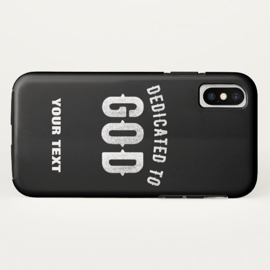 BESTIMMT AUF GOTT KUNSTBAR COOL WEISS TEXT Case-Mate iPhone HÜLLE (Rückseite (Horizontal))
