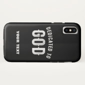 BESTIMMT AUF GOTT KUNSTBAR COOL WEISS TEXT Case-Mate iPhone HÜLLE (Rückseite (Horizontal))