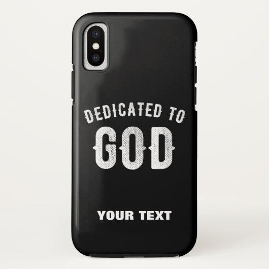 BESTIMMT AUF GOTT KUNSTBAR COOL WEISS TEXT Case-Mate iPhone HÜLLE (Rückseite)