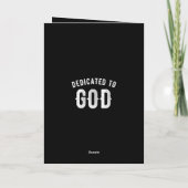 BESTIMMT AUF GOTT KUNSTBAR COOL WEISS TEXT DANKESKARTE (Rückseite)