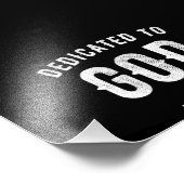 BESTIMMT AUF GOTT KUNSTBAR COOL WEISS TEXT FOTODRUCK (Ecke)