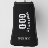 BESTIMMT AUF GOTT KUNSTBAR COOL WEISS TEXT GOLF HEADCOVER (Rotieren 90)