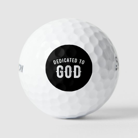 BESTIMMT AUF GOTT KUNSTBAR COOL WEISS TEXT GOLFBALL (Vorderseite)