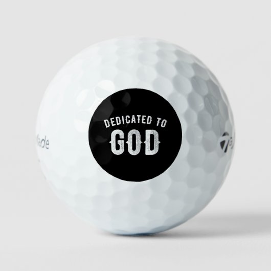 BESTIMMT AUF GOTT KUNSTBAR COOL WEISS TEXT GOLFBALL (Vorderseite)