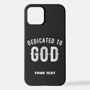 BESTIMMT AUF GOTT KUNSTBAR COOL WEISS TEXT iPhone 12 HÜLLE